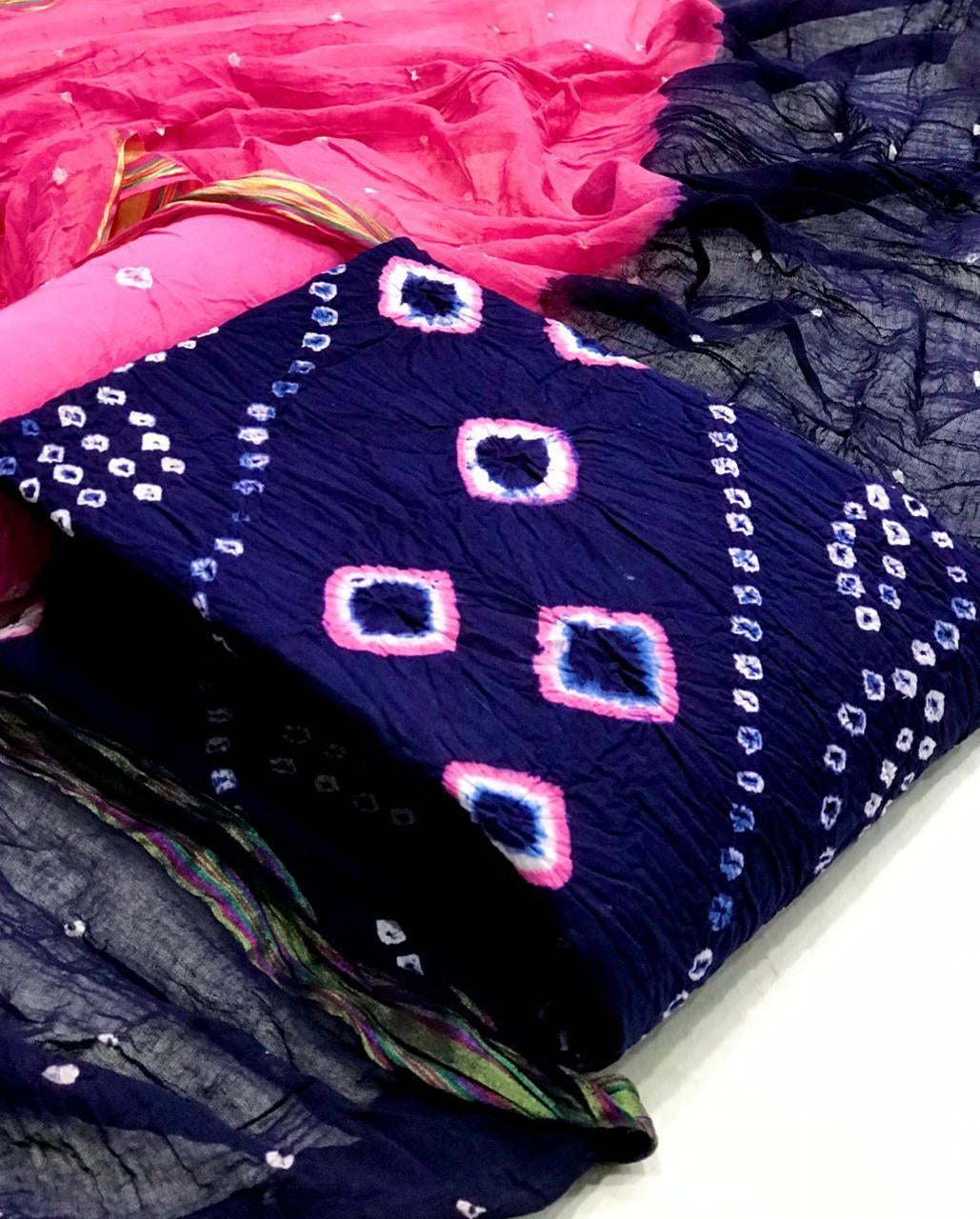 Kayatri New Cotton Bandhani Print Suit