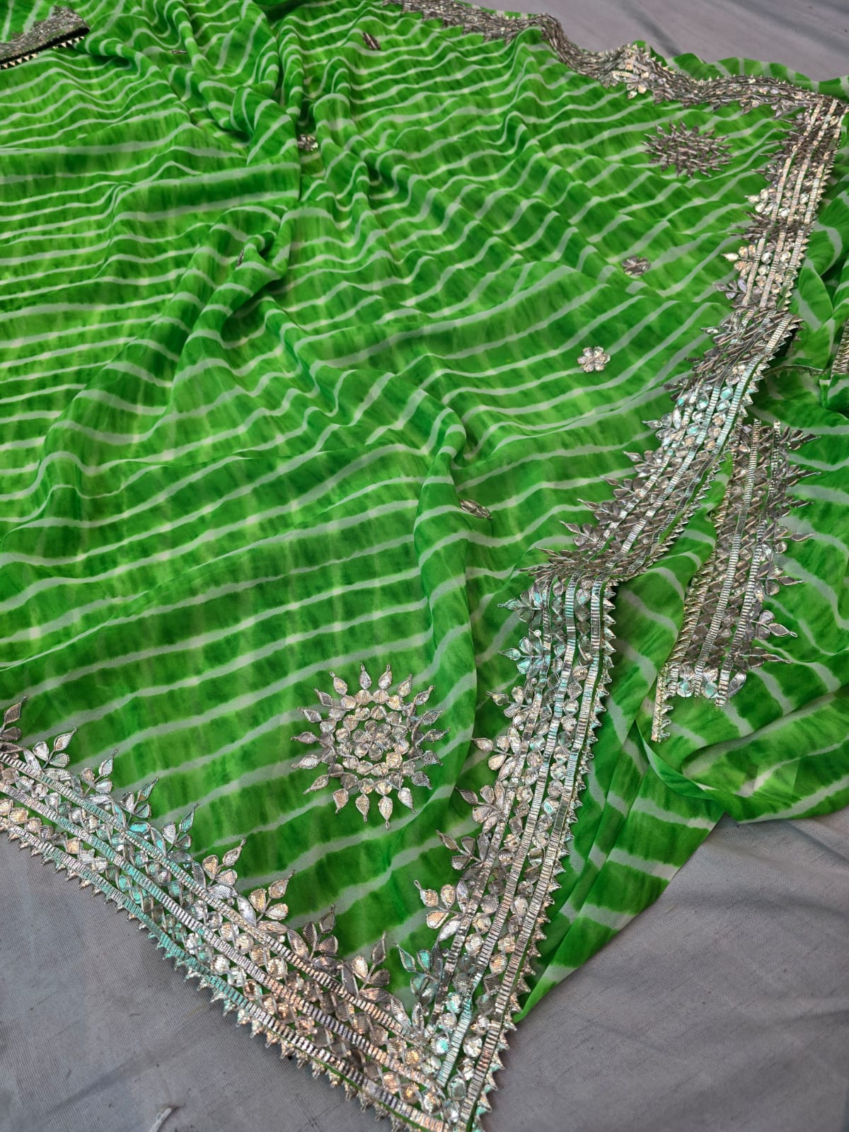 Kayatri New Pure CYC Georgette Leheriya Style Saree