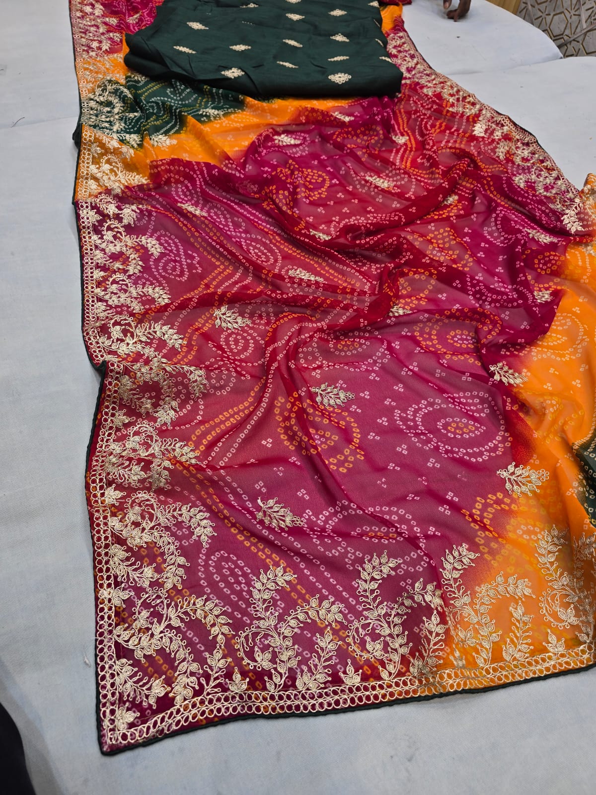 Kayatri New Designer Georgette Pachrangi Saree