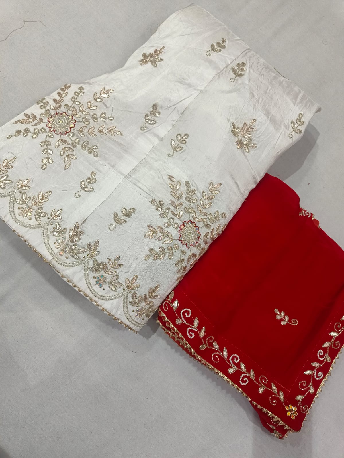 Kayatri New Pure Upada Silk Fancy Hand Gotapatti Work Lehenga