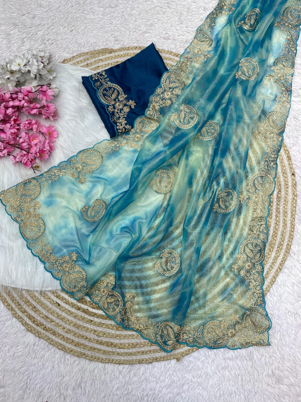 Kayatri New Designer Twil Net Saree