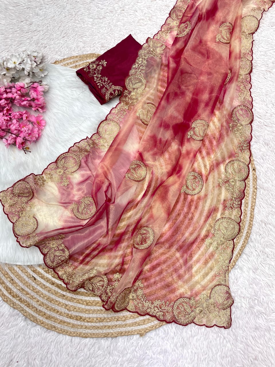 Kayatri New Designer Twil Net Saree