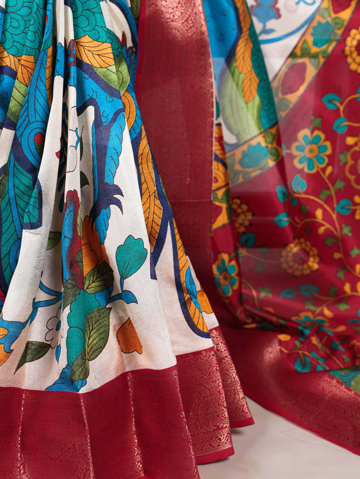 Kayatri New Tussar Silk Printed Saree