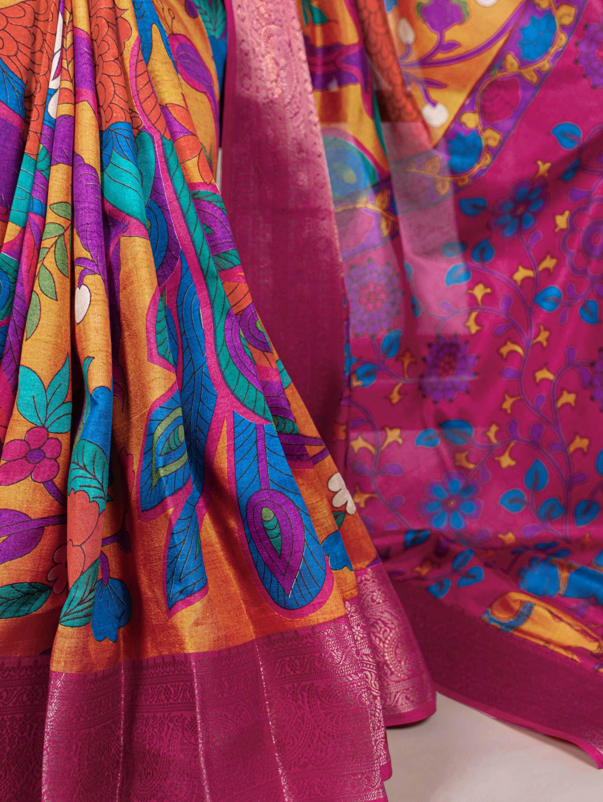 Kayatri New Tussar Silk Printed Saree
