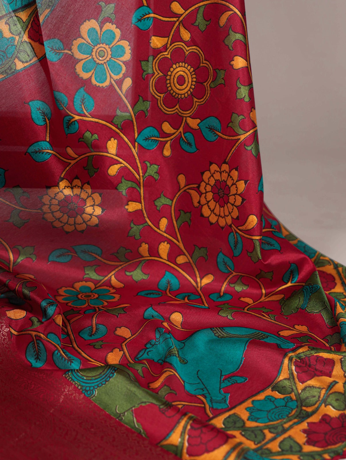 Kayatri New Tussar Silk Printed Saree