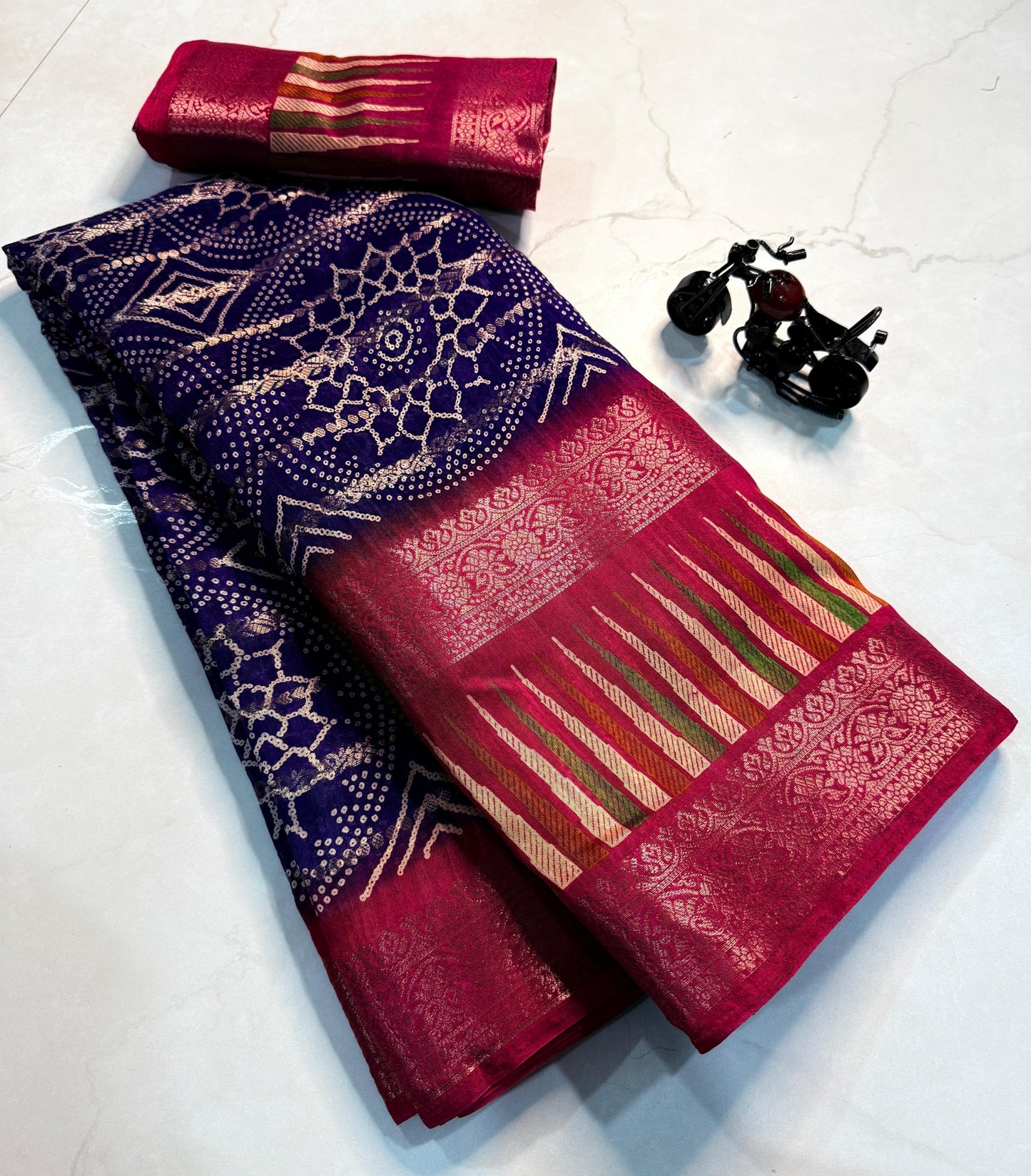 Kayatri New super Hit Leheriya Special Cotton Silk Saree