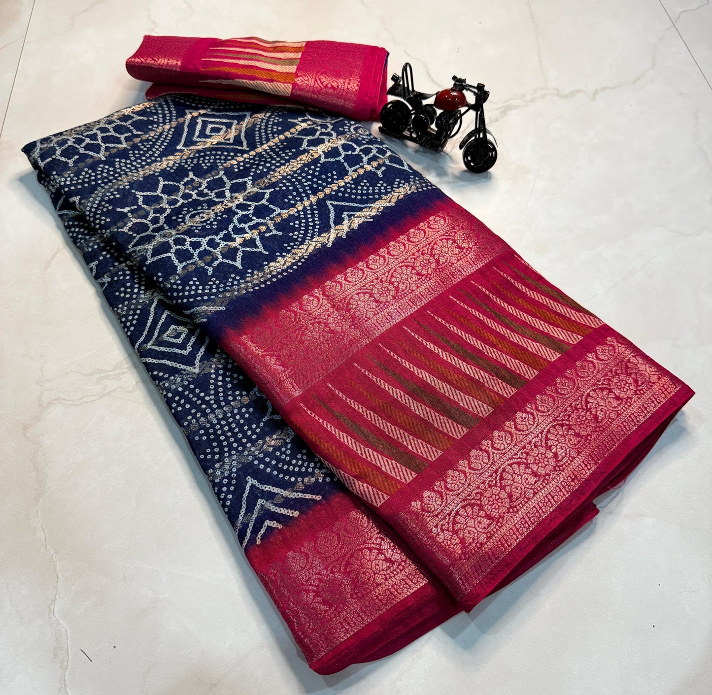 Kayatri New super Hit Leheriya Special Cotton Silk Saree