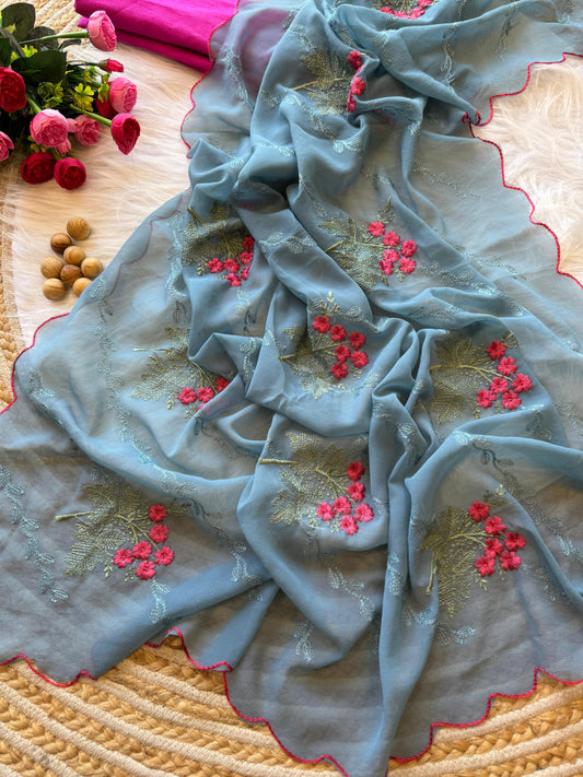 Kayatri New Designer Georgette Silk Saree