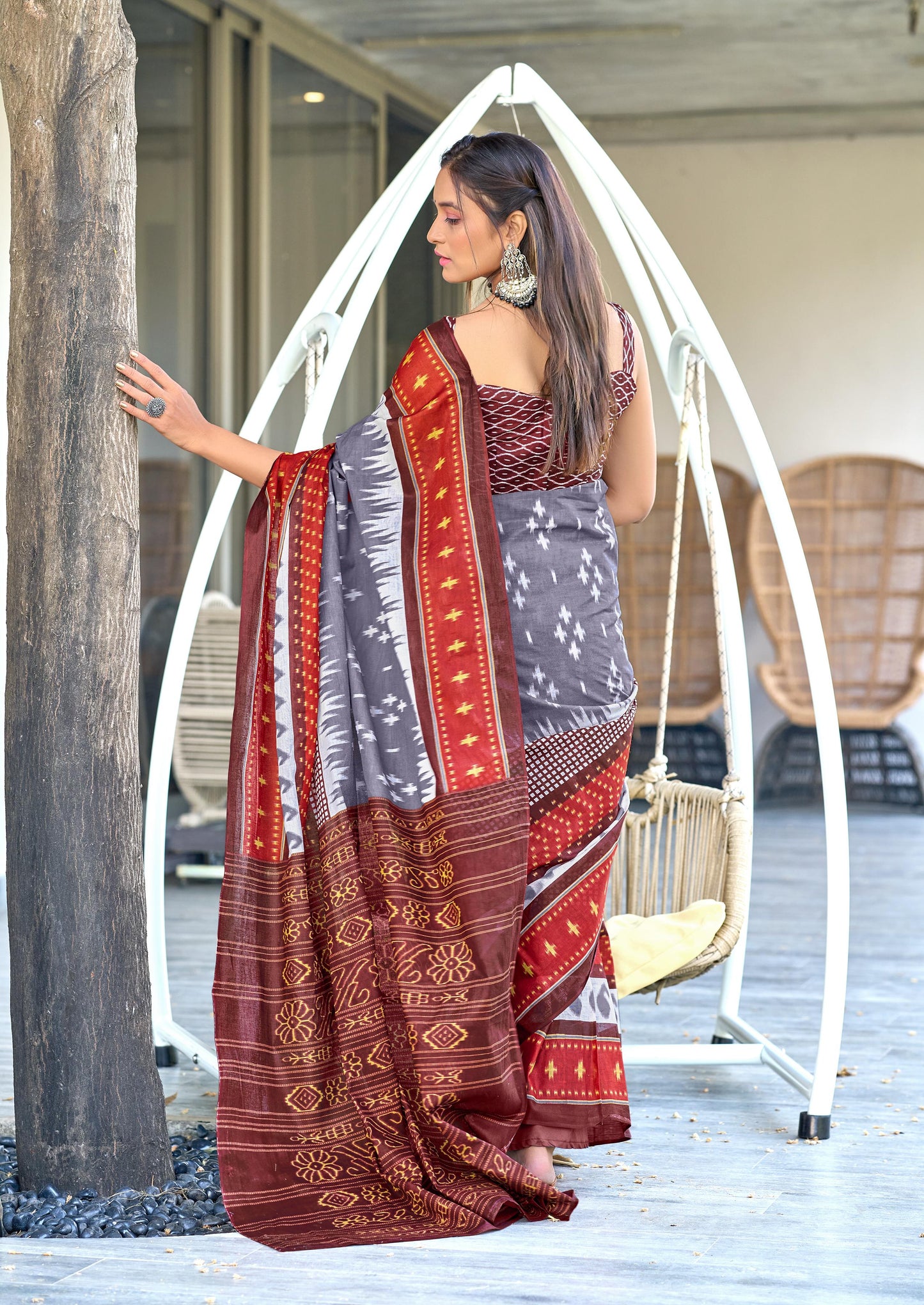 Kayatri New Primium Mulmul Cotton Block Print Saree