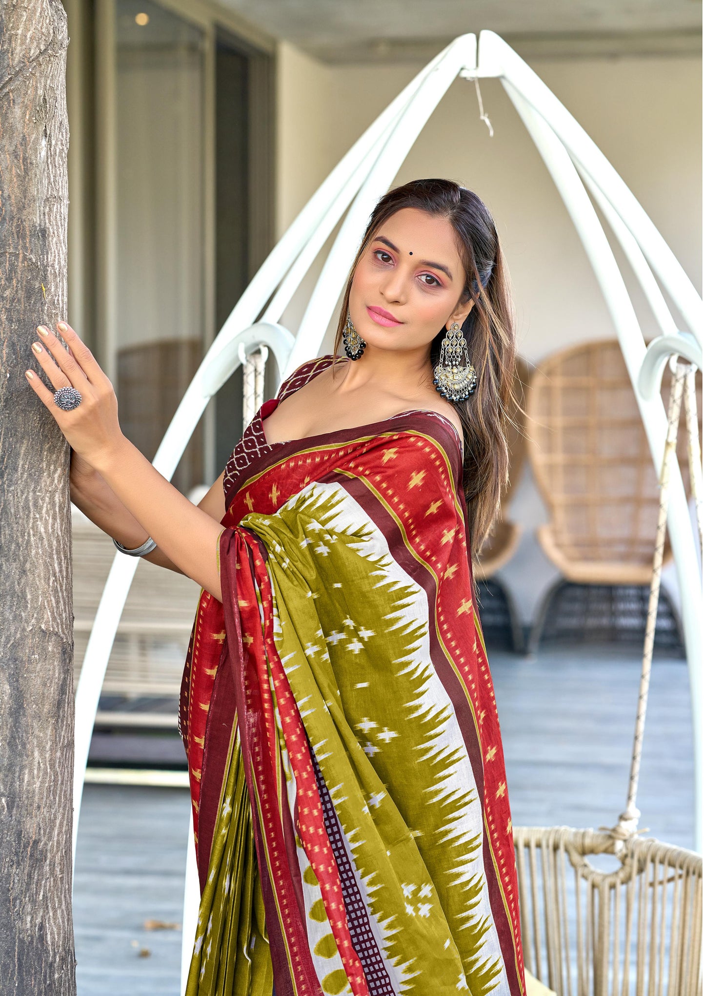 Kayatri New Primium Mulmul Cotton Block Print Saree