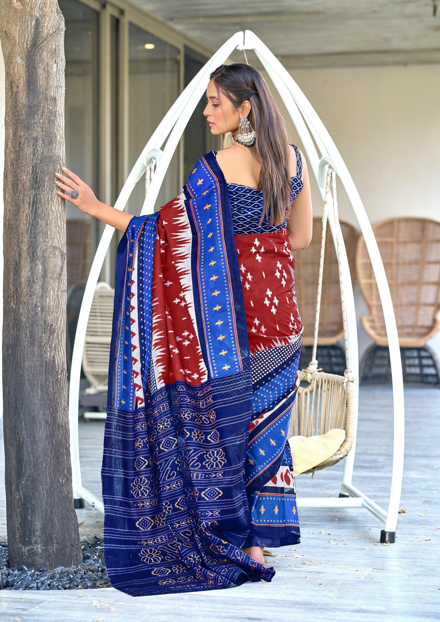 Kayatri New Primium Mulmul Cotton Block Print Saree