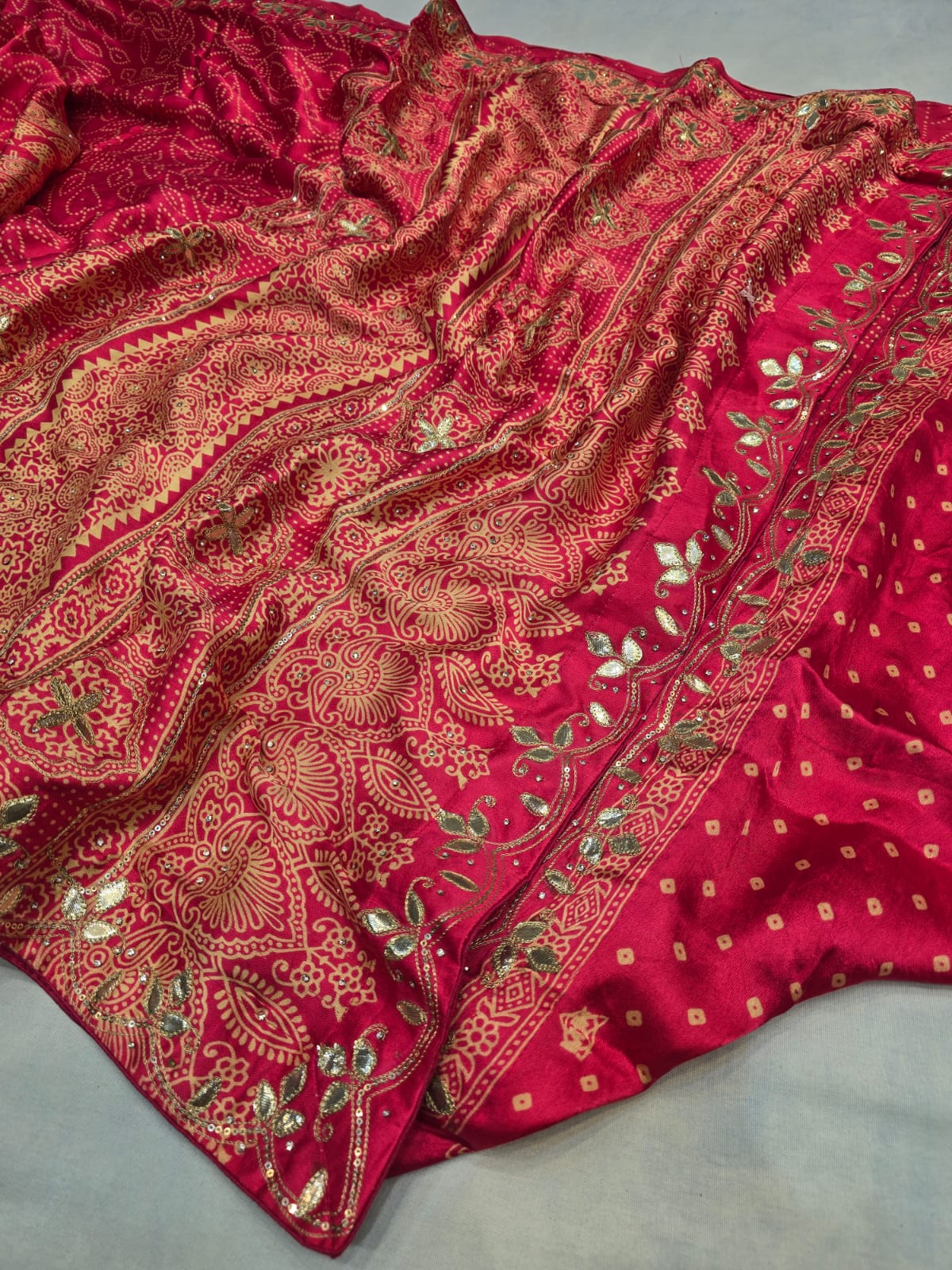 Kayatri New Pure Gaji Silk Bandhani Saree