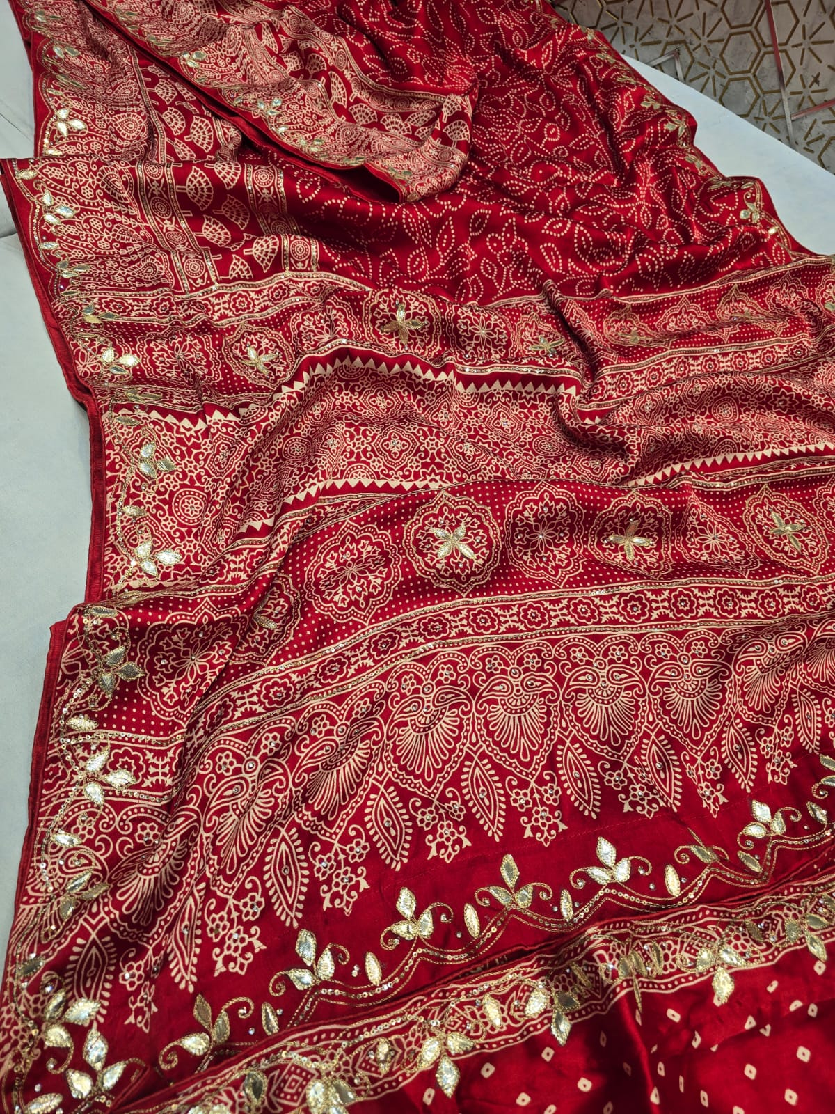 Kayatri New Pure Gaji Silk Bandhani Saree