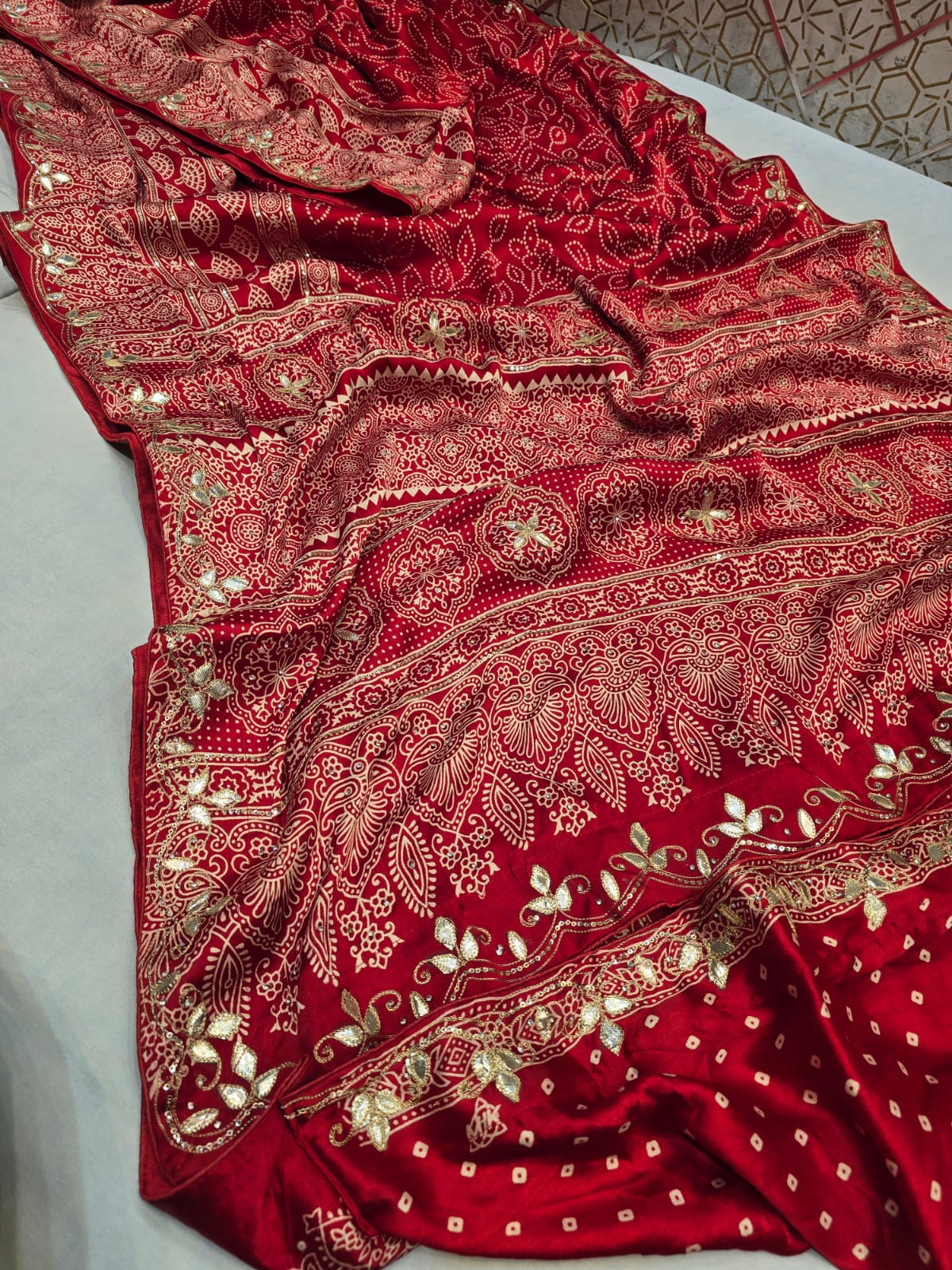 Kayatri New Pure Gaji Silk Bandhani Saree