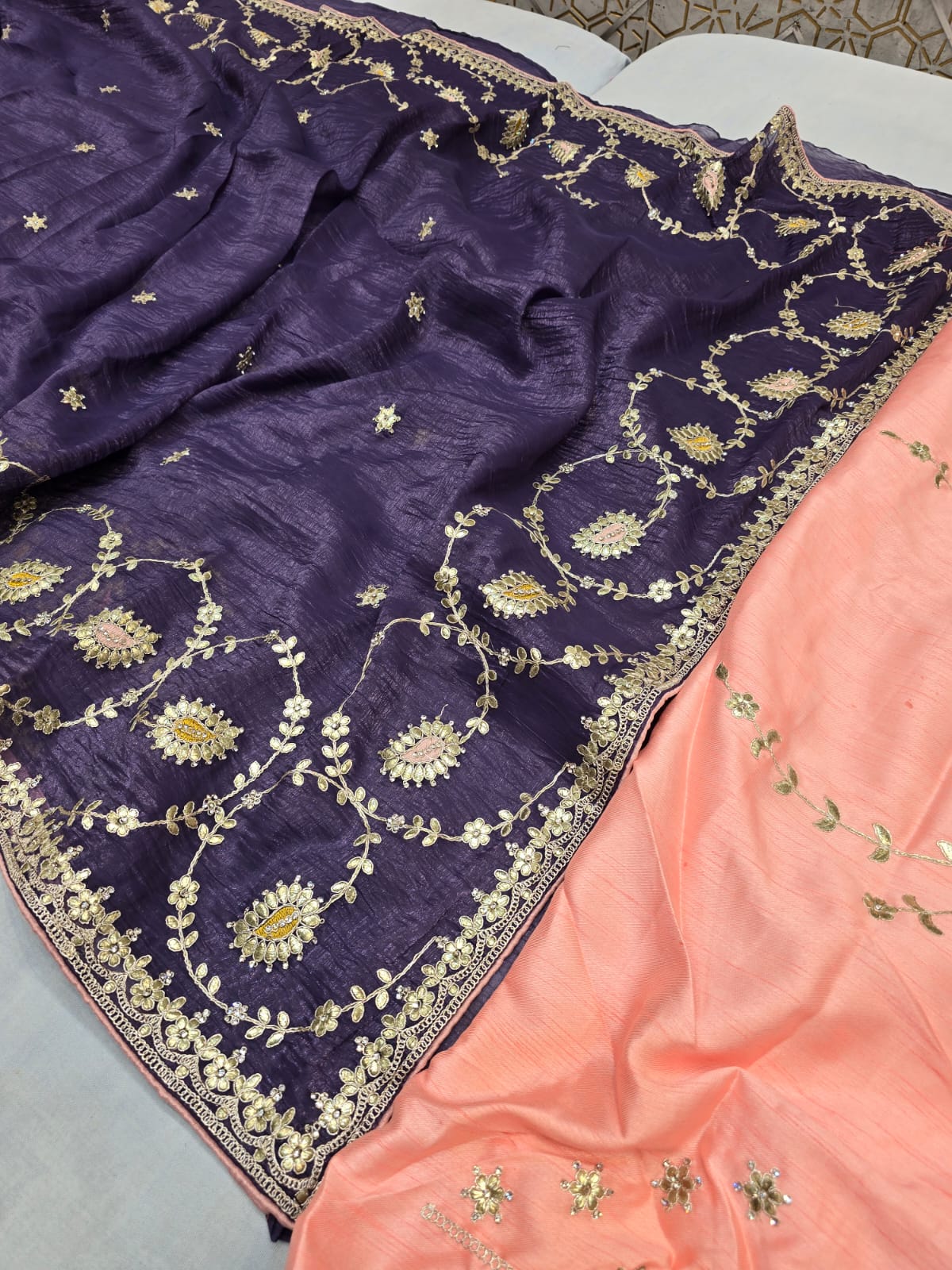 Kayatri New Designer Pure Mango Crush Saree