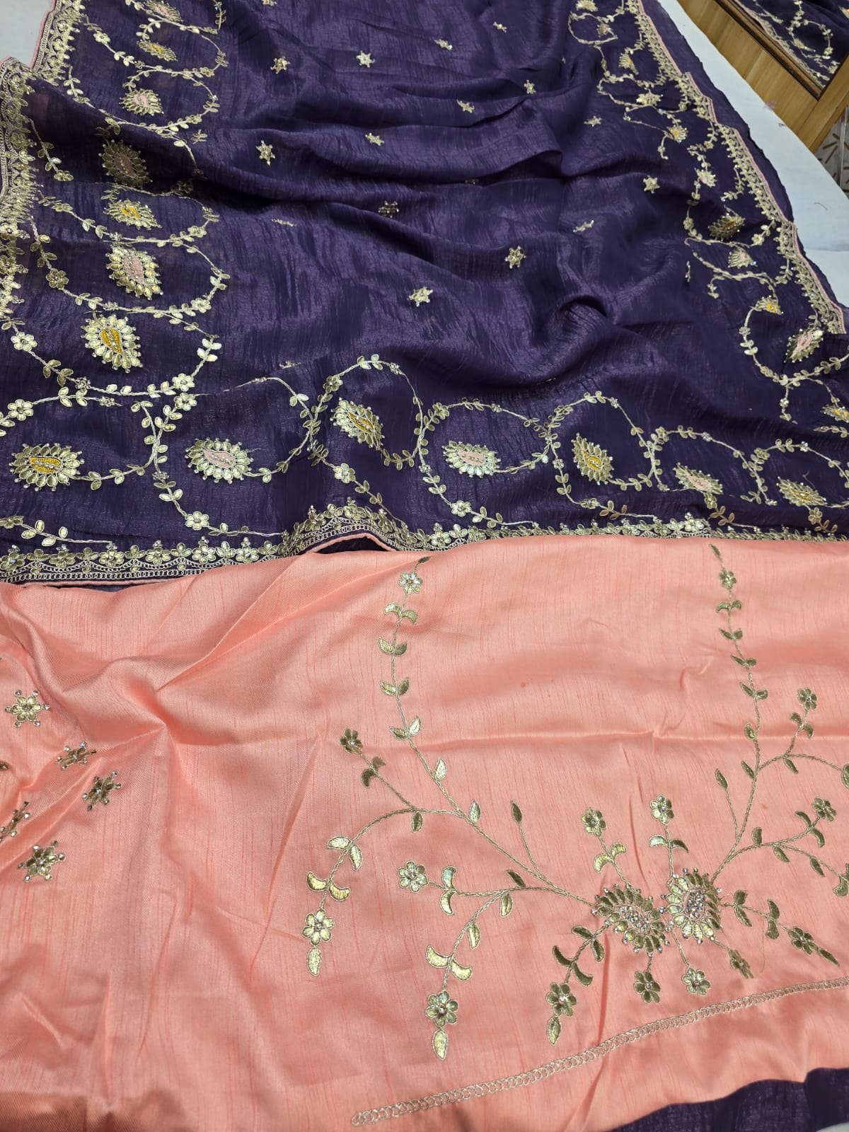 Kayatri New Designer Pure Mango Crush Saree