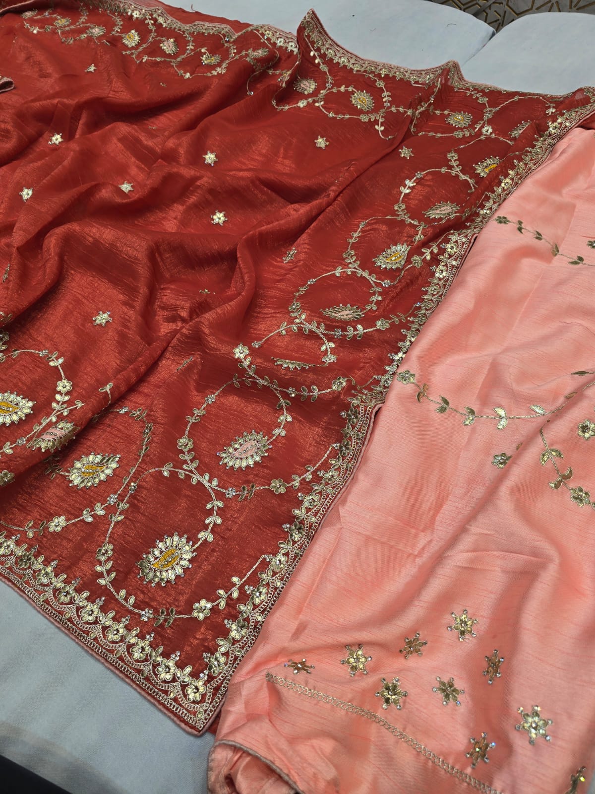 Kayatri New Designer Pure Mango Crush Saree