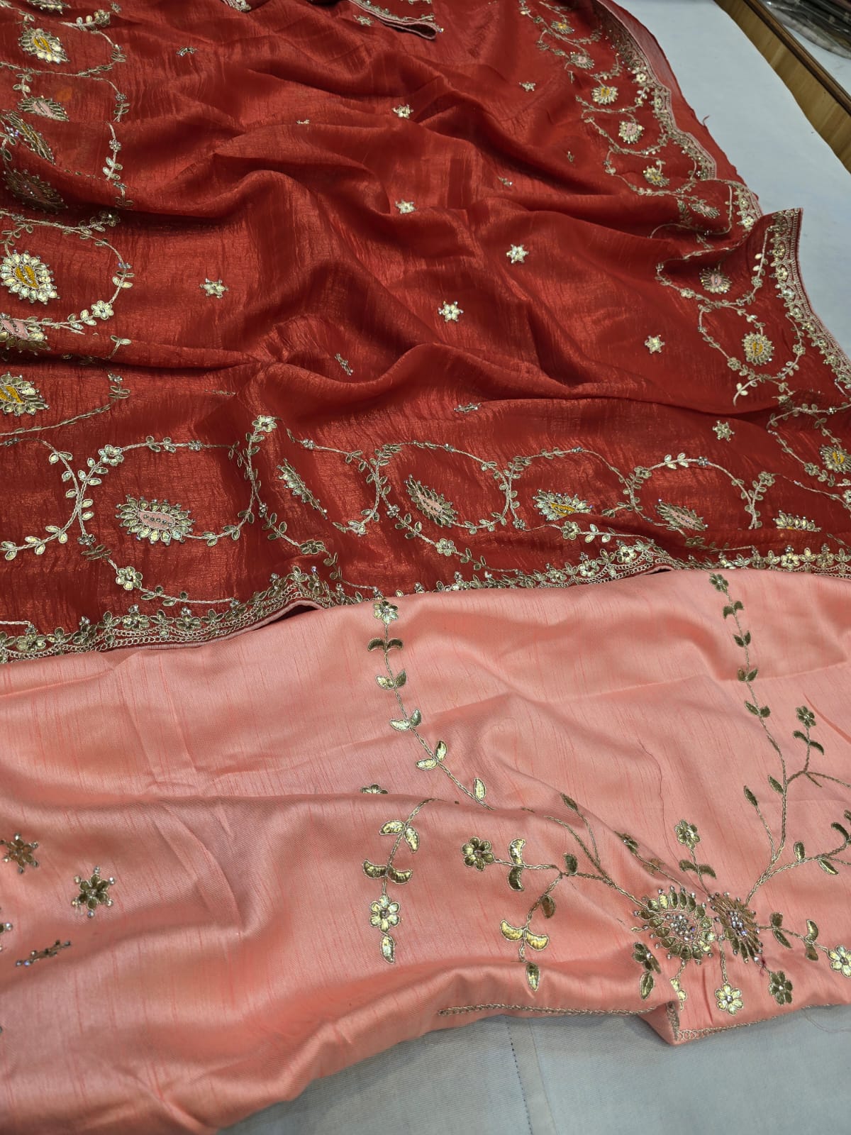 Kayatri New Designer Pure Mango Crush Saree