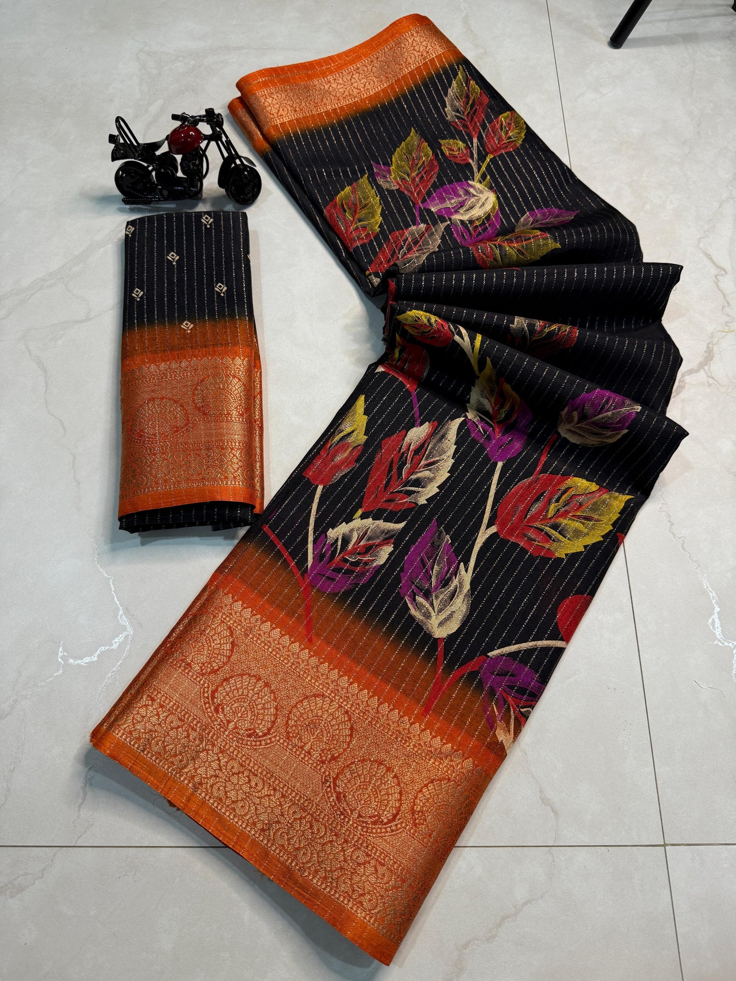 Kayatri New Rekko Silk Floral Design Saree