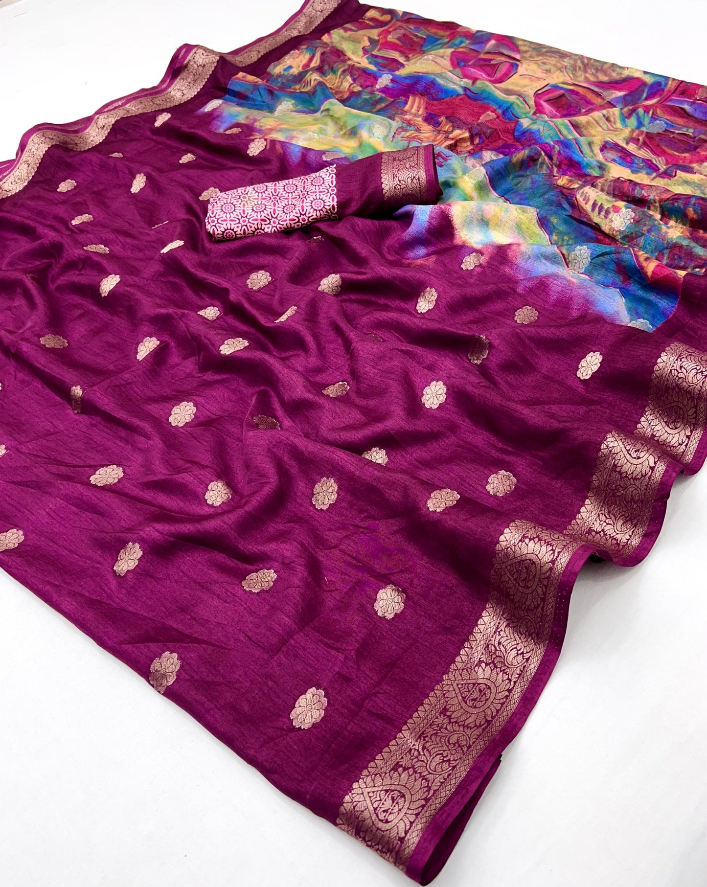 Kayatri New Soft Dola Silk Digital Print Saree