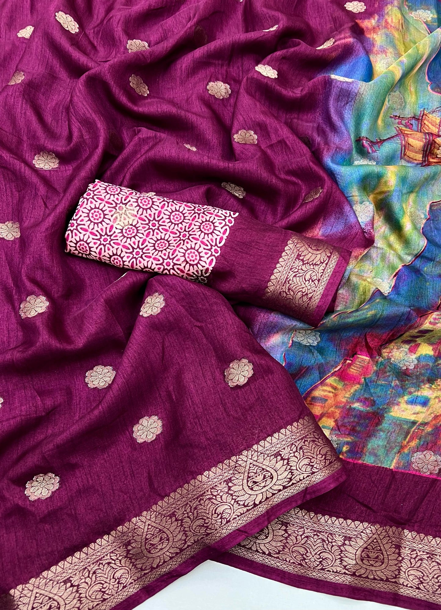 Kayatri New Soft Dola Silk Digital Print Saree