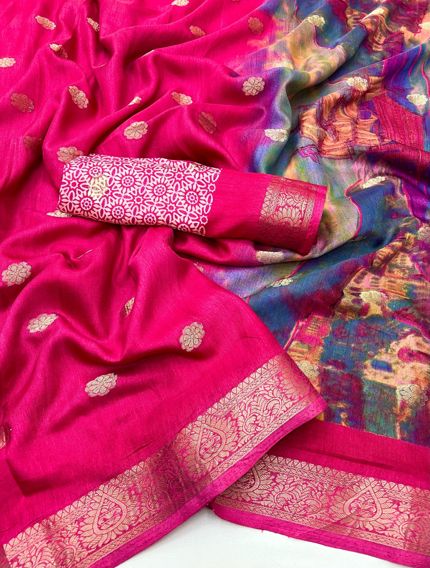 Kayatri New Soft Dola Silk Digital Print Saree