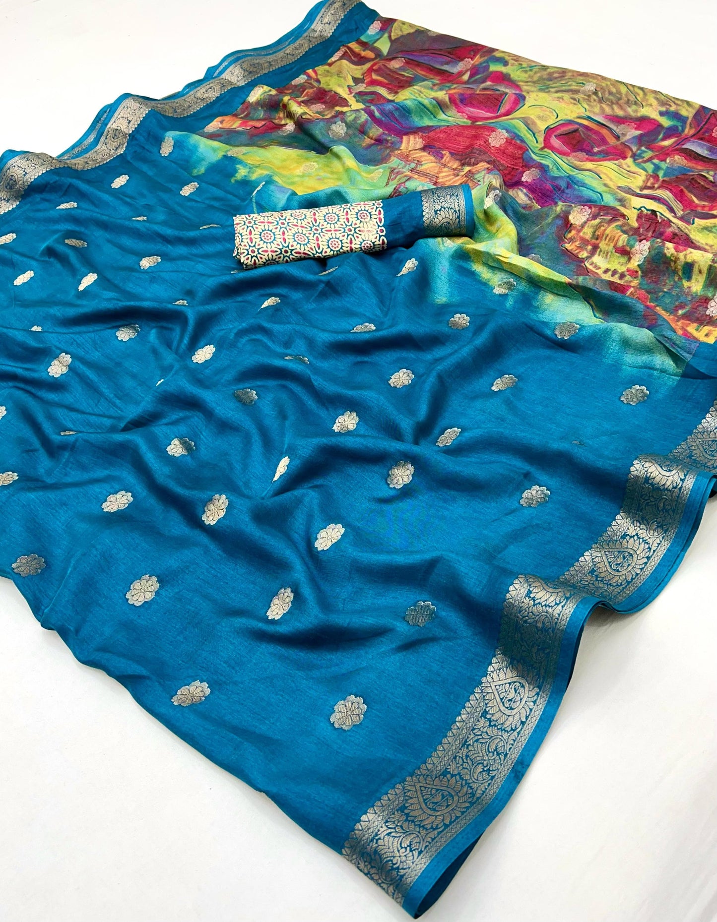 Kayatri New Soft Dola Silk Digital Print Saree