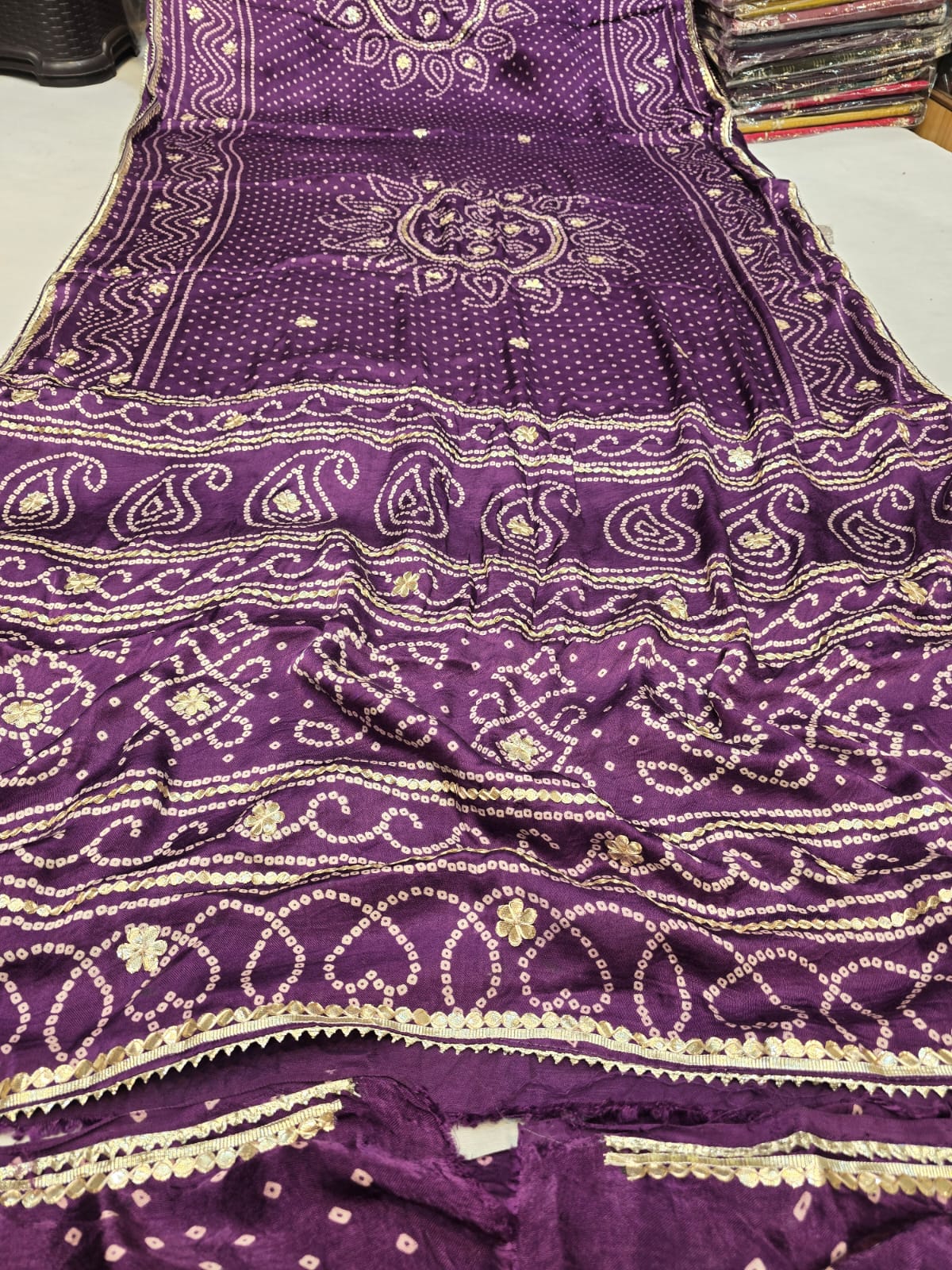 Kayatri New Pure Gaji Silk Gotapatti Work Saree