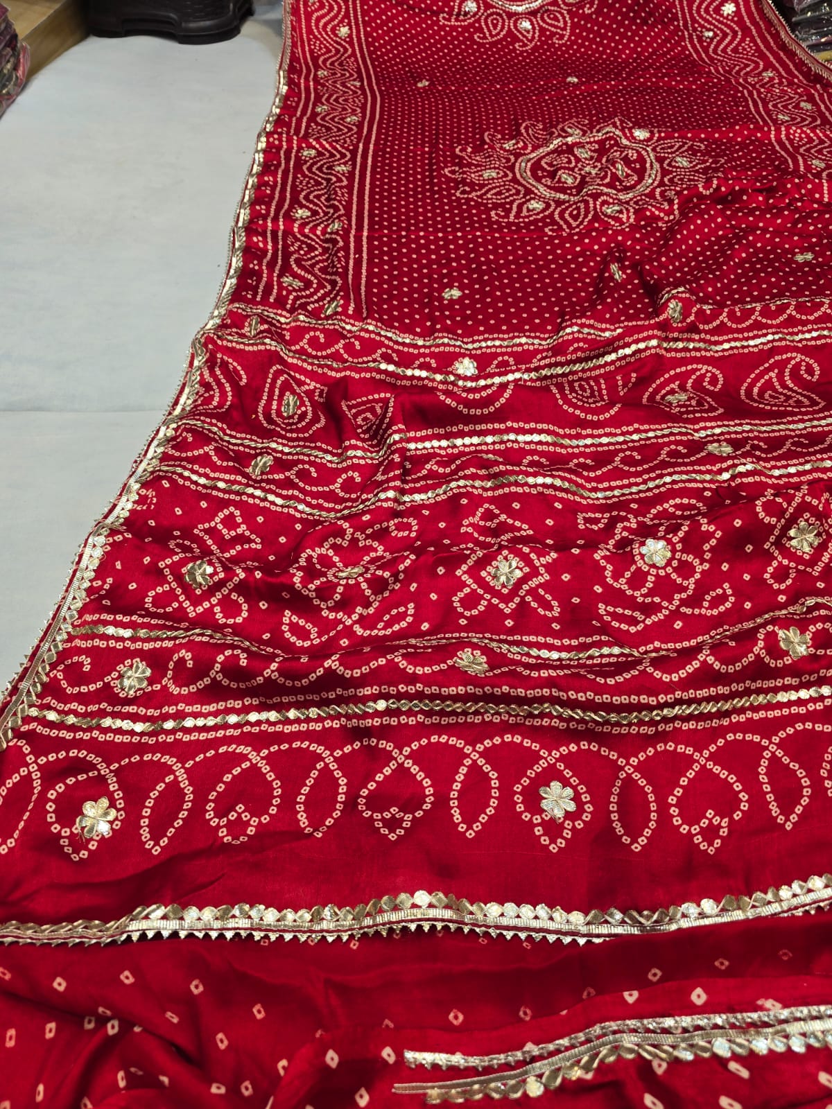 Kayatri New Pure Gaji Silk Gotapatti Work Saree