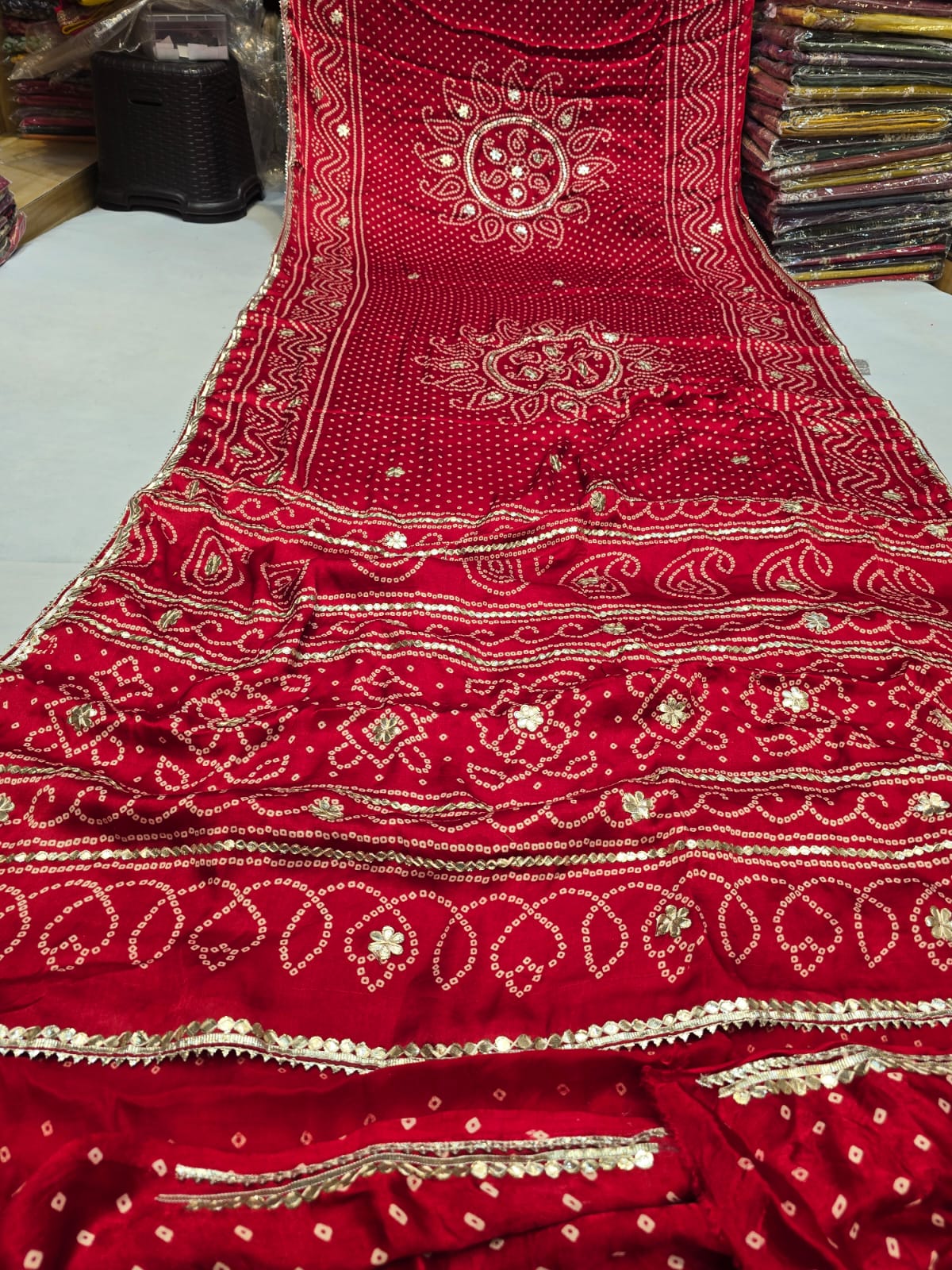 Kayatri New Pure Gaji Silk Gotapatti Work Saree