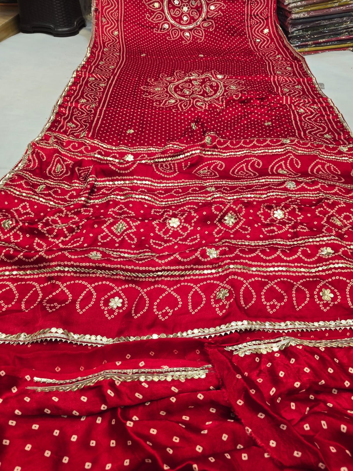 Kayatri New Pure Gaji Silk Gotapatti Work Saree