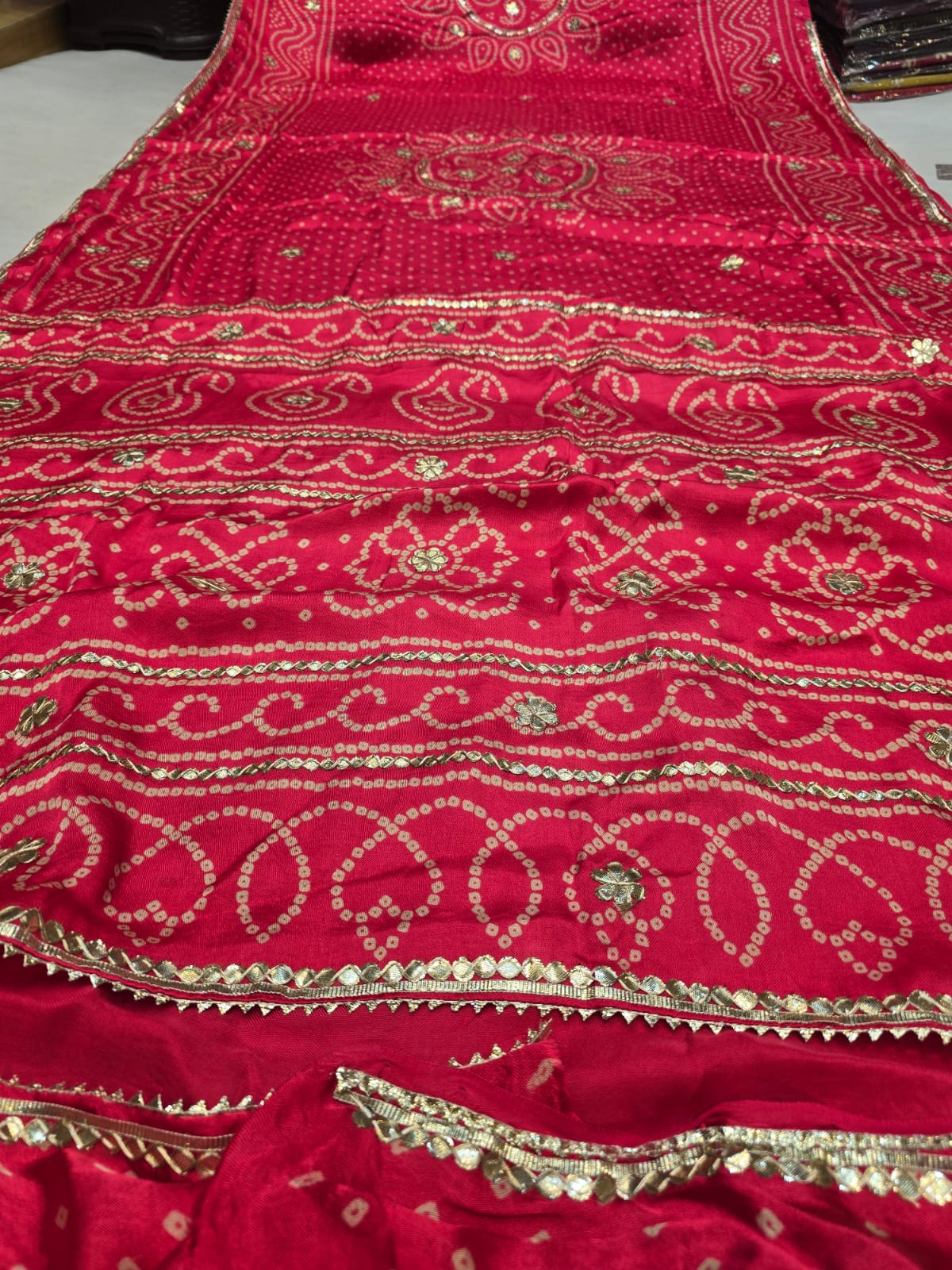Kayatri New Pure Gaji Silk Gotapatti Work Saree