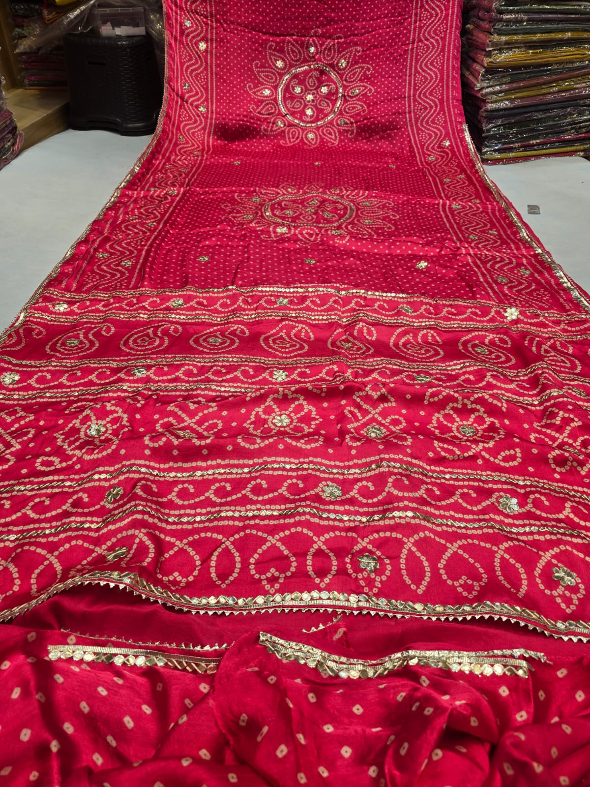 Kayatri New Pure Gaji Silk Gotapatti Work Saree