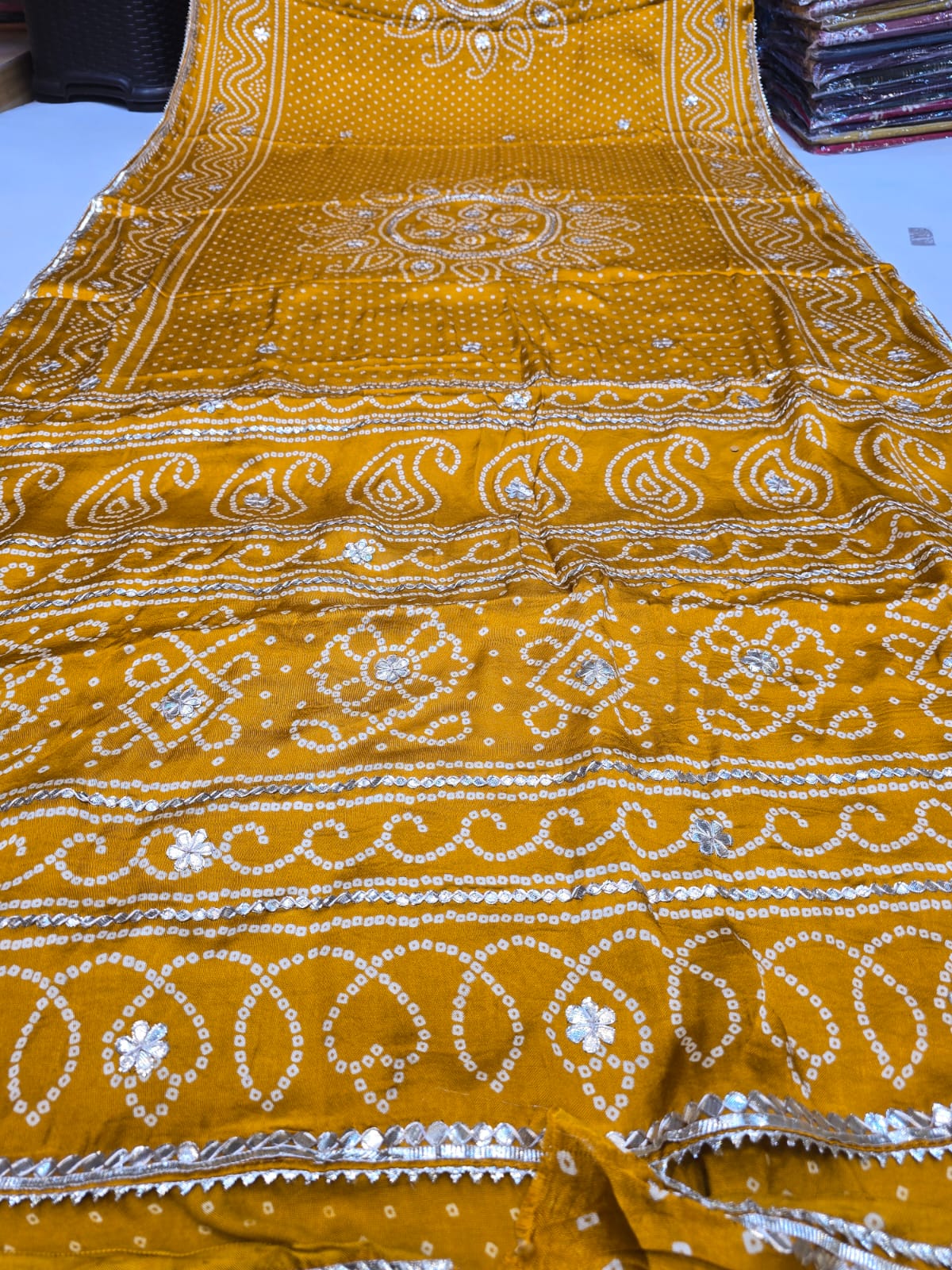 Kayatri New Pure Gaji Silk Gotapatti Work Saree