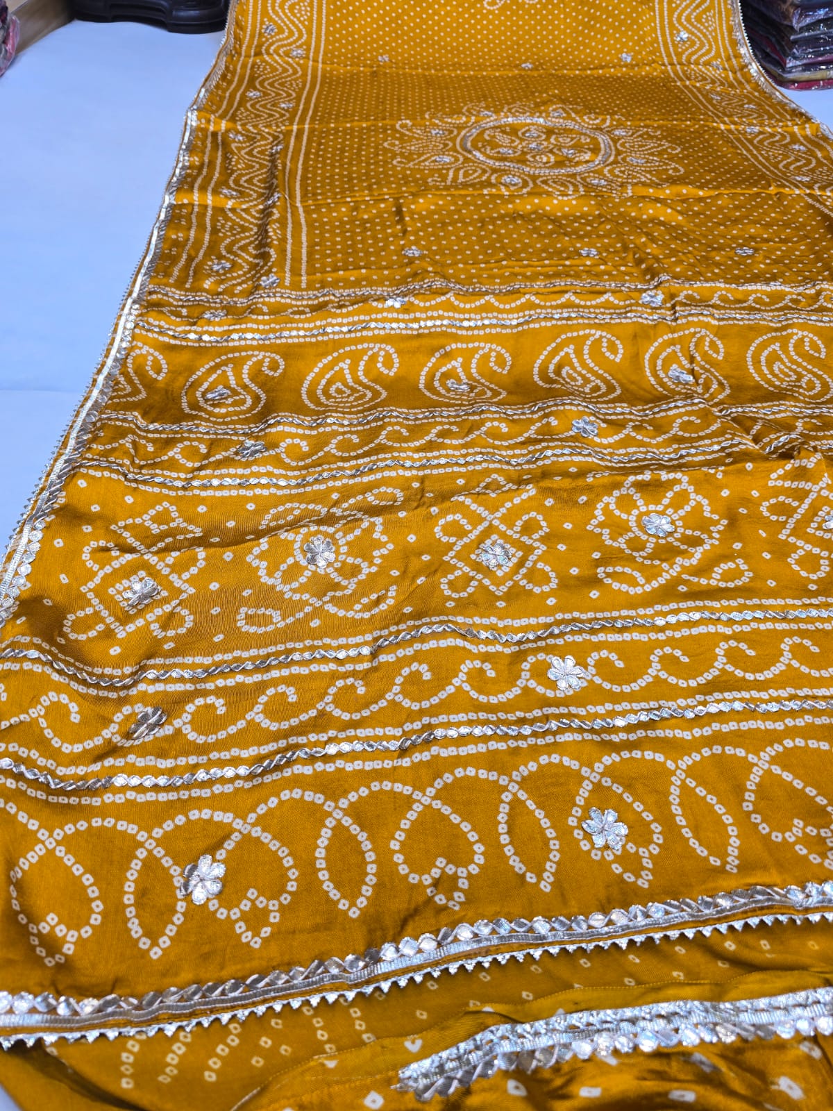 Kayatri New Pure Gaji Silk Gotapatti Work Saree