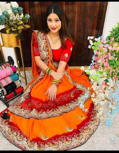 Kayatri New Designer Traditional Wear Bandhej Saree