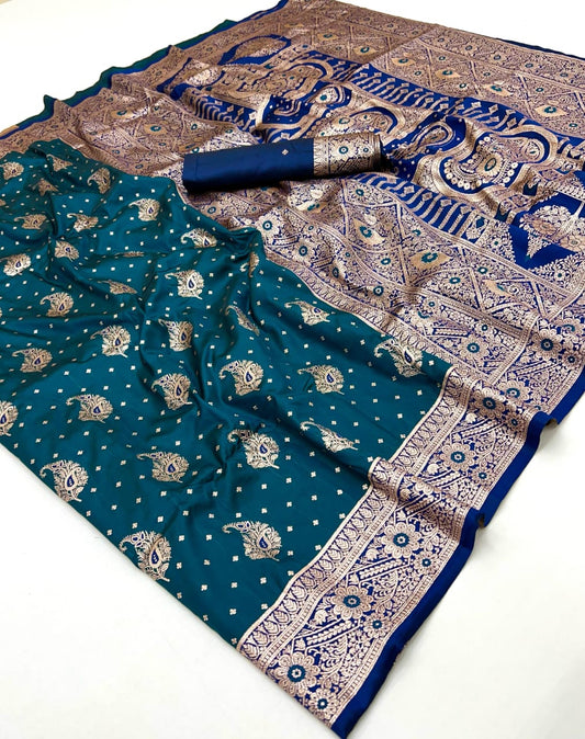 Kayatri New Soft Banarasi Silk Meenakari Weaving Saree