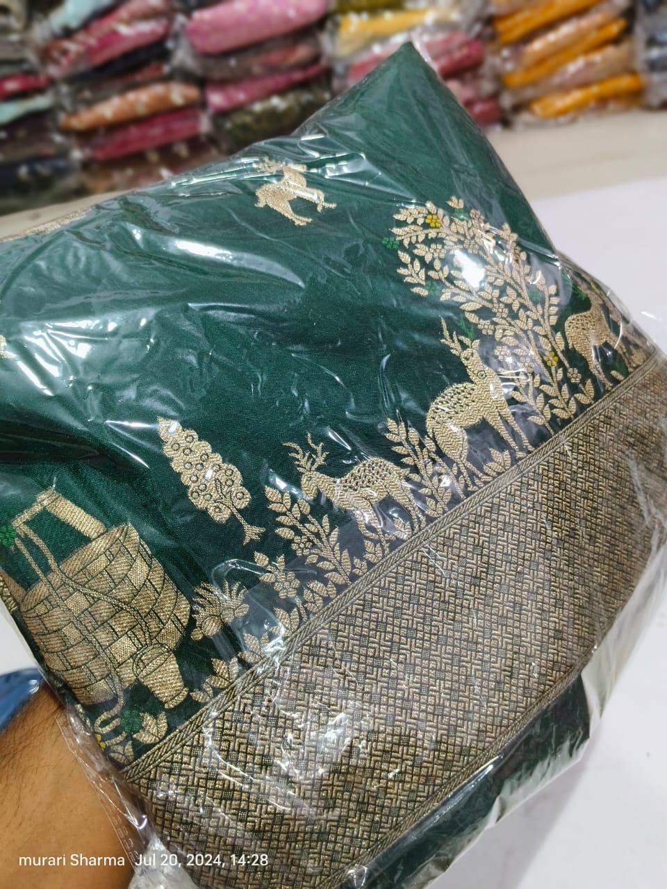 Kayatri New Pure Russian Silk Zari Weaving Saree