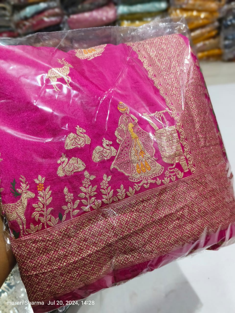Kayatri New Pure Russian Silk Zari Weaving Saree