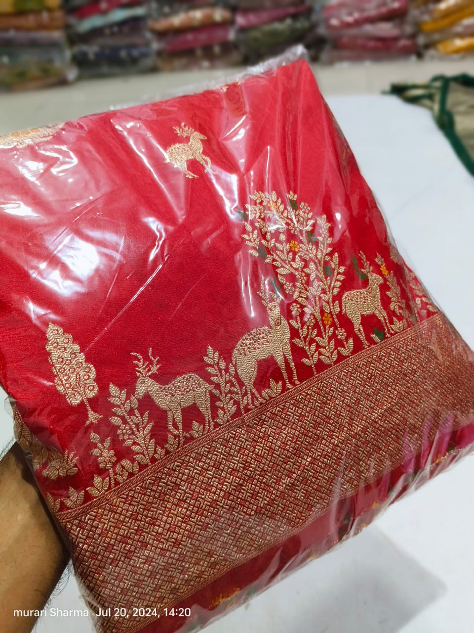 Kayatri New Pure Russian Silk Zari Weaving Saree