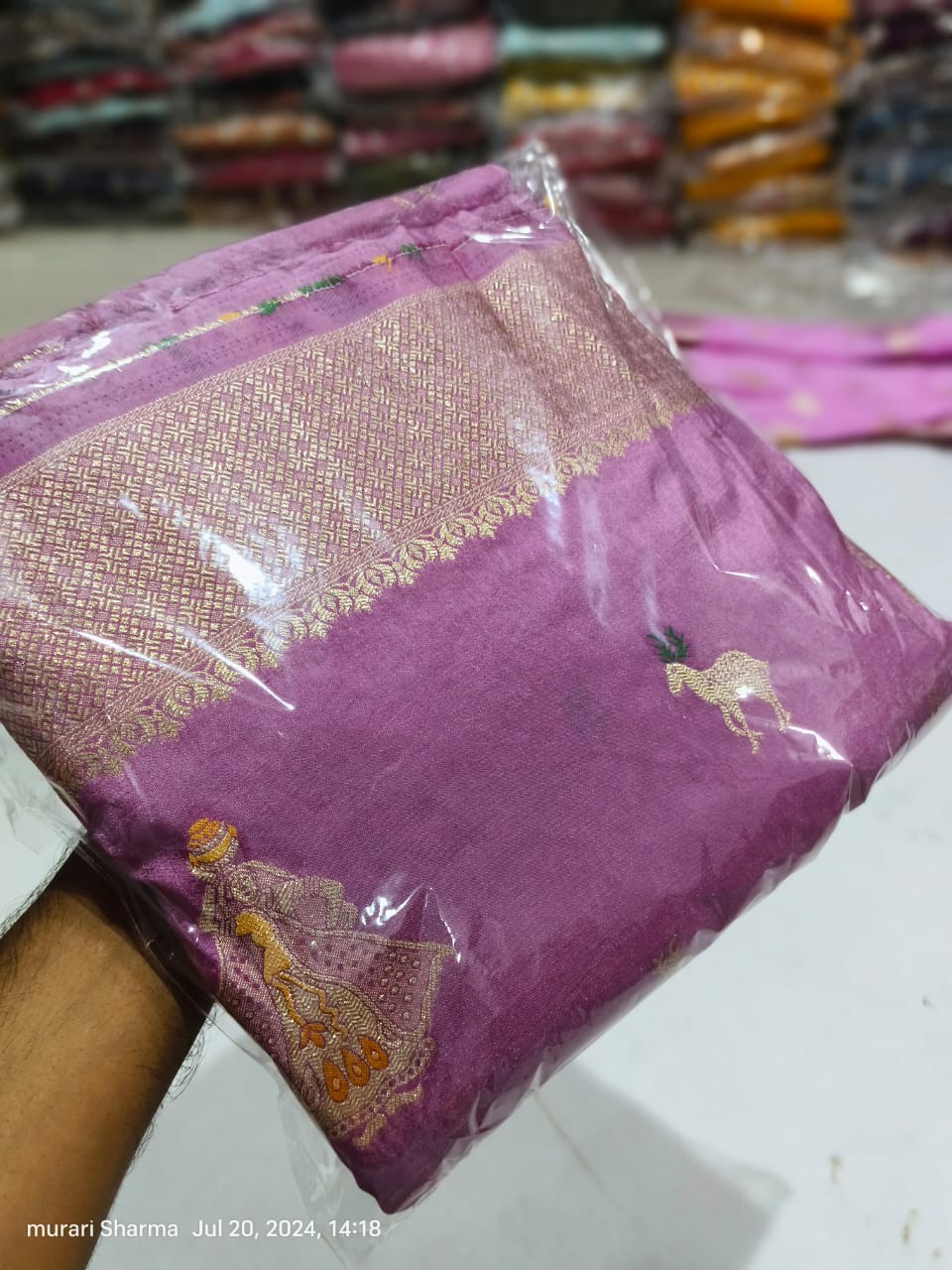 Kayatri New Pure Russian Silk Zari Weaving Saree