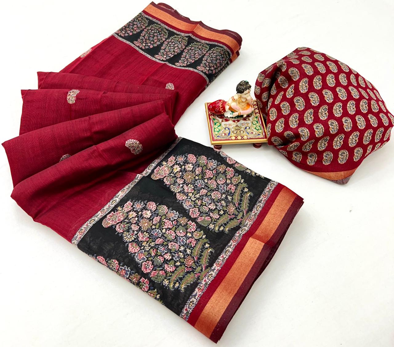Kayatri New Pure Viscose Soft Cotton Printed Saree