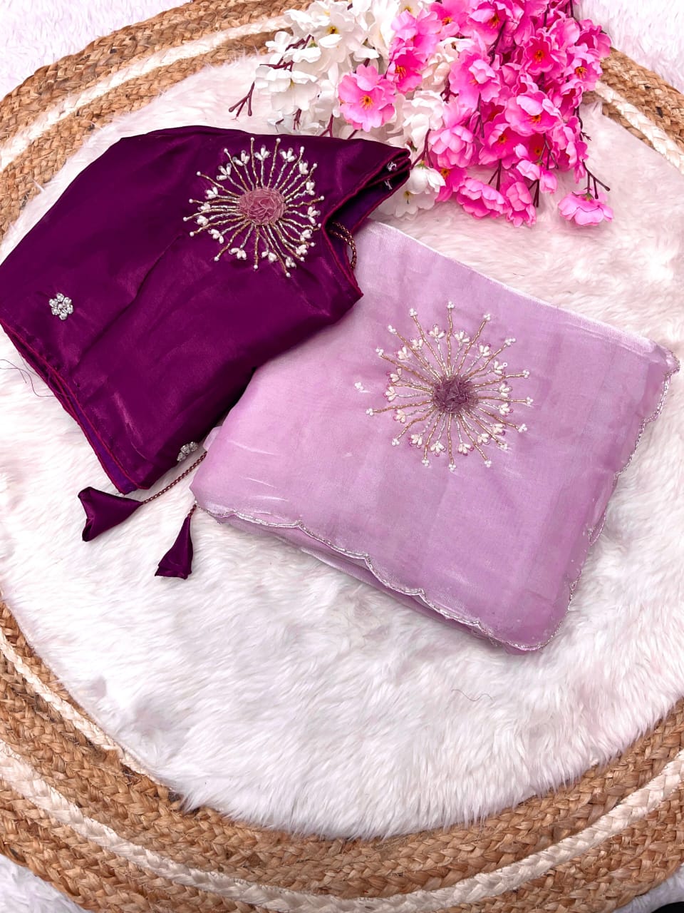 Kayatri New Bollywood Tranding Design Jimmy Choo Satin Saree