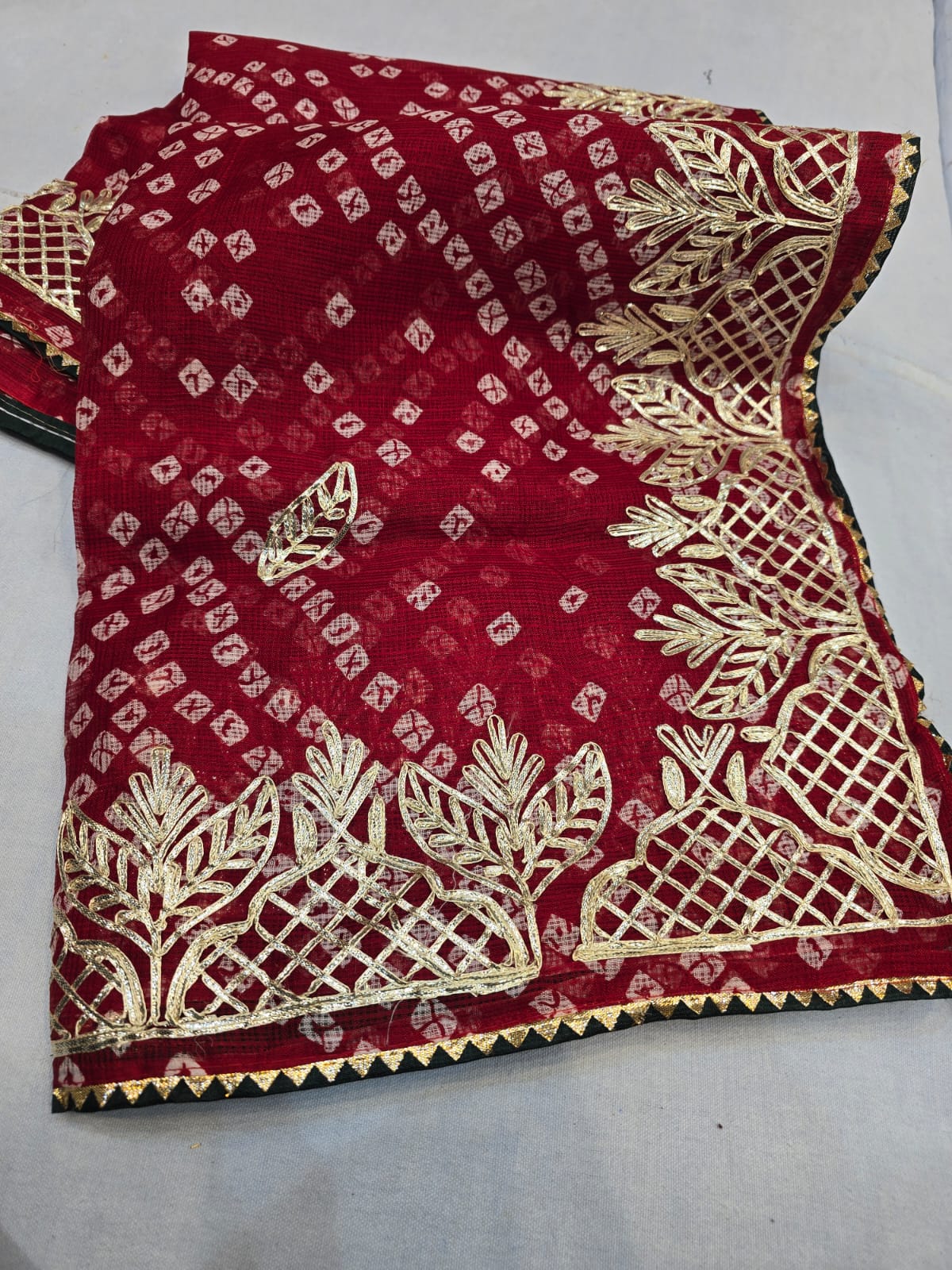 Kayatri New Kota Doria Kacha Gotapatti Work Saree
