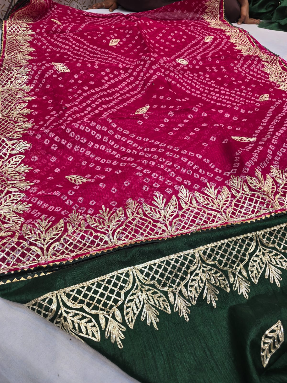 Kayatri New Kota Doria Kacha Gotapatti Work Saree