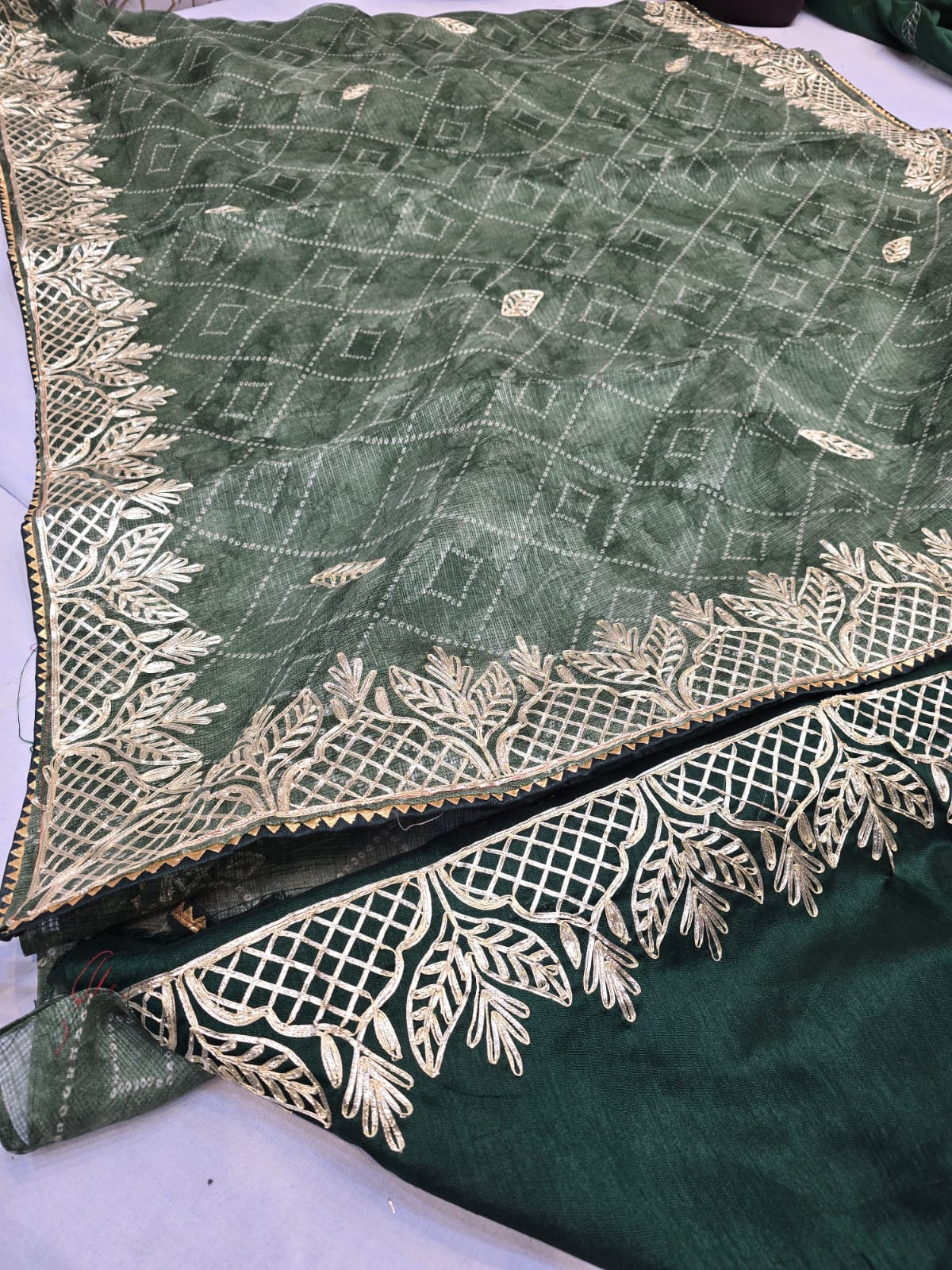 Kayatri New Kota Doria Kacha Gotapatti Work Saree