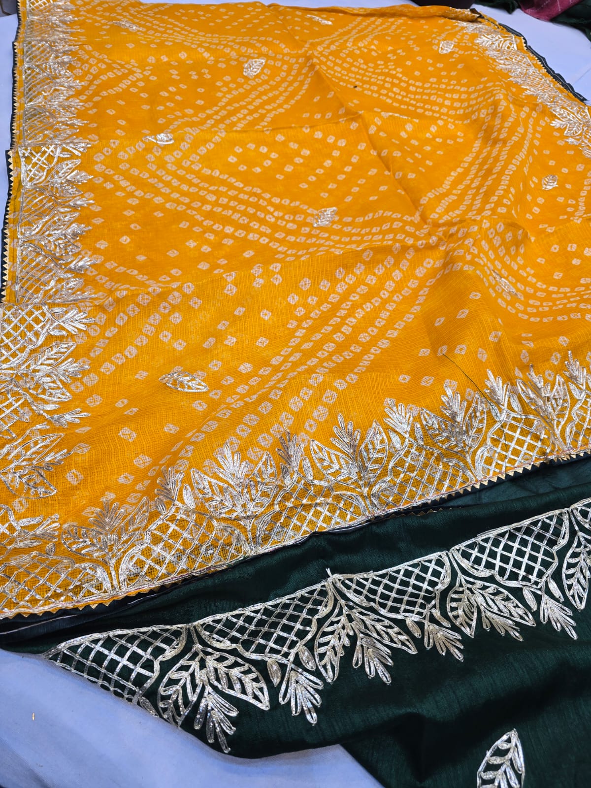 Kayatri New Kota Doria Kacha Gotapatti Work Saree