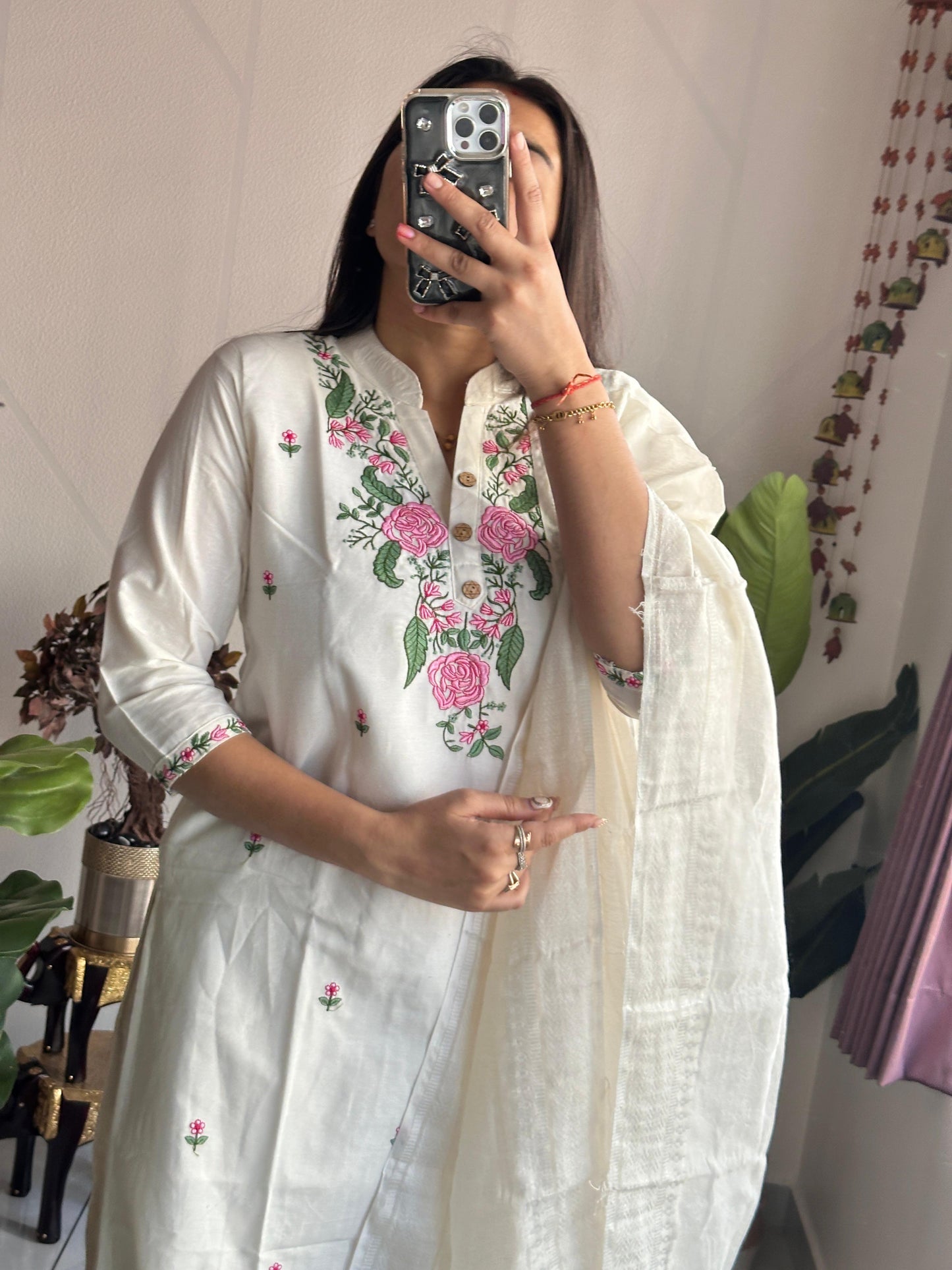Kayatri New Designers Khadi Cotton Embroidery Suit