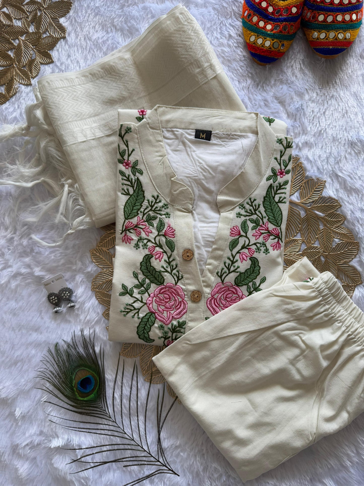 Kayatri New Designers Khadi Cotton Embroidery Suit