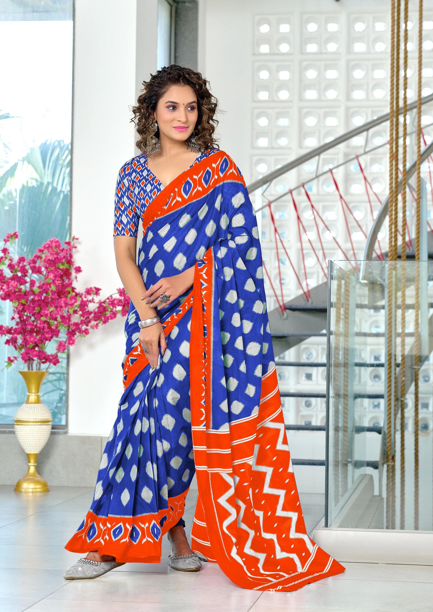 Kayatri New Hand Block Printed Cotton Saree